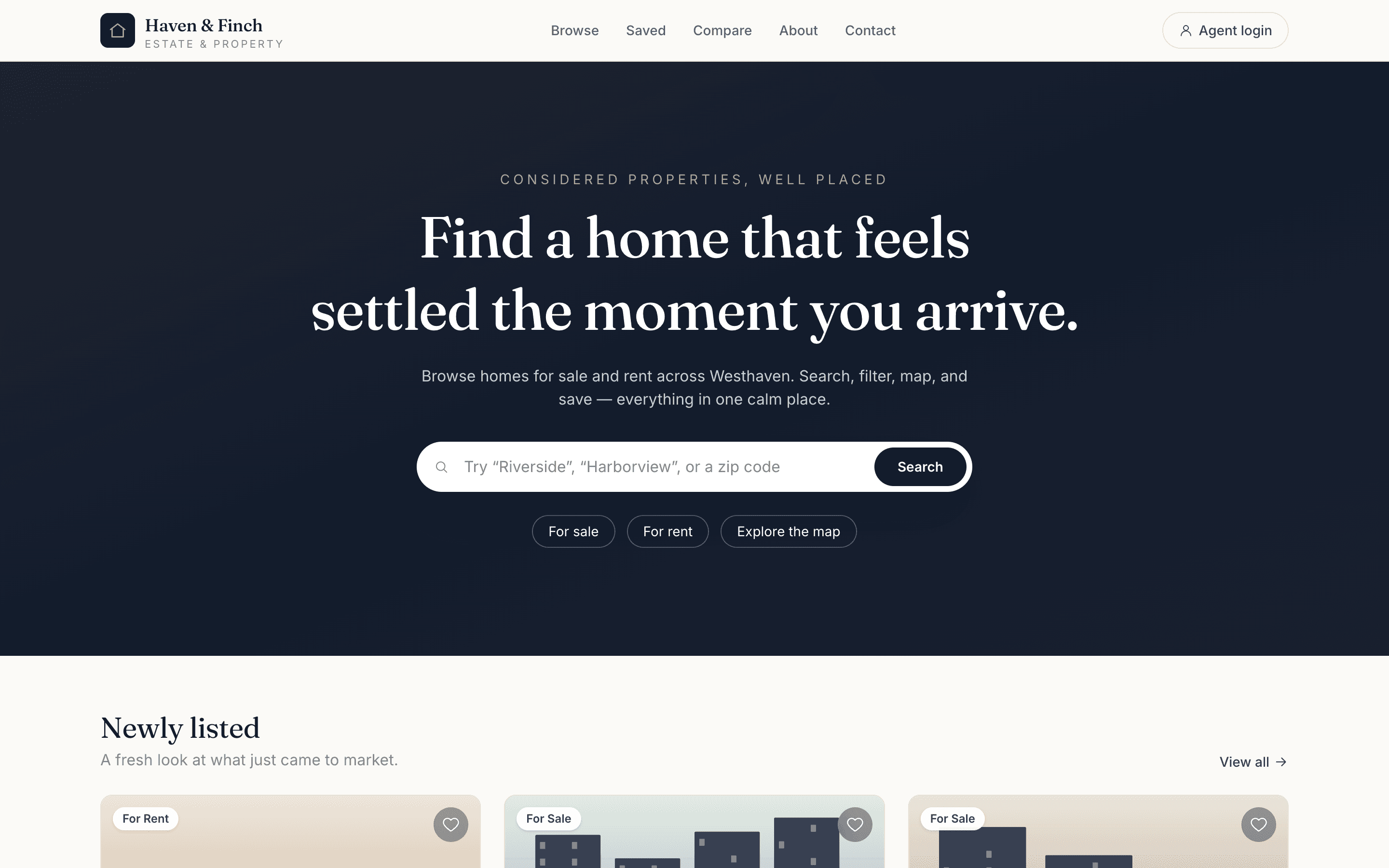 Haven & Finch — project preview