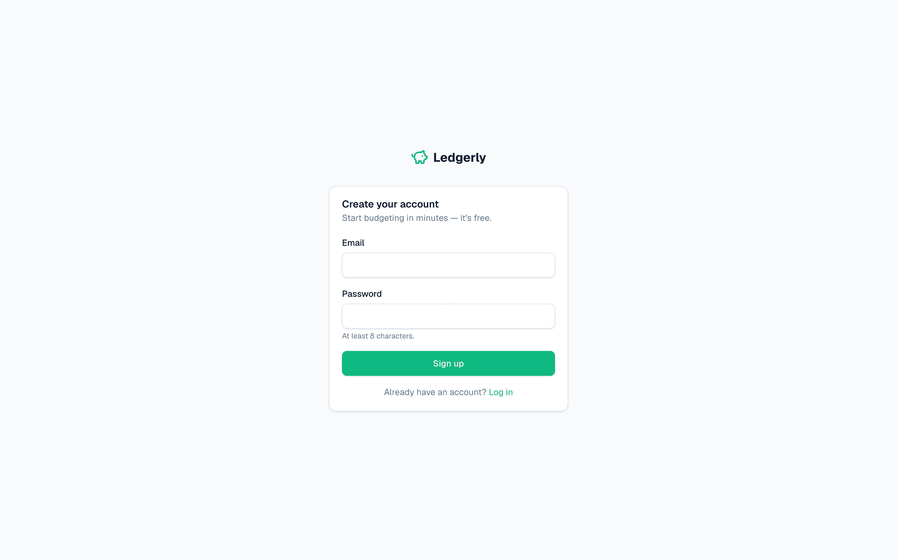 Create a free account