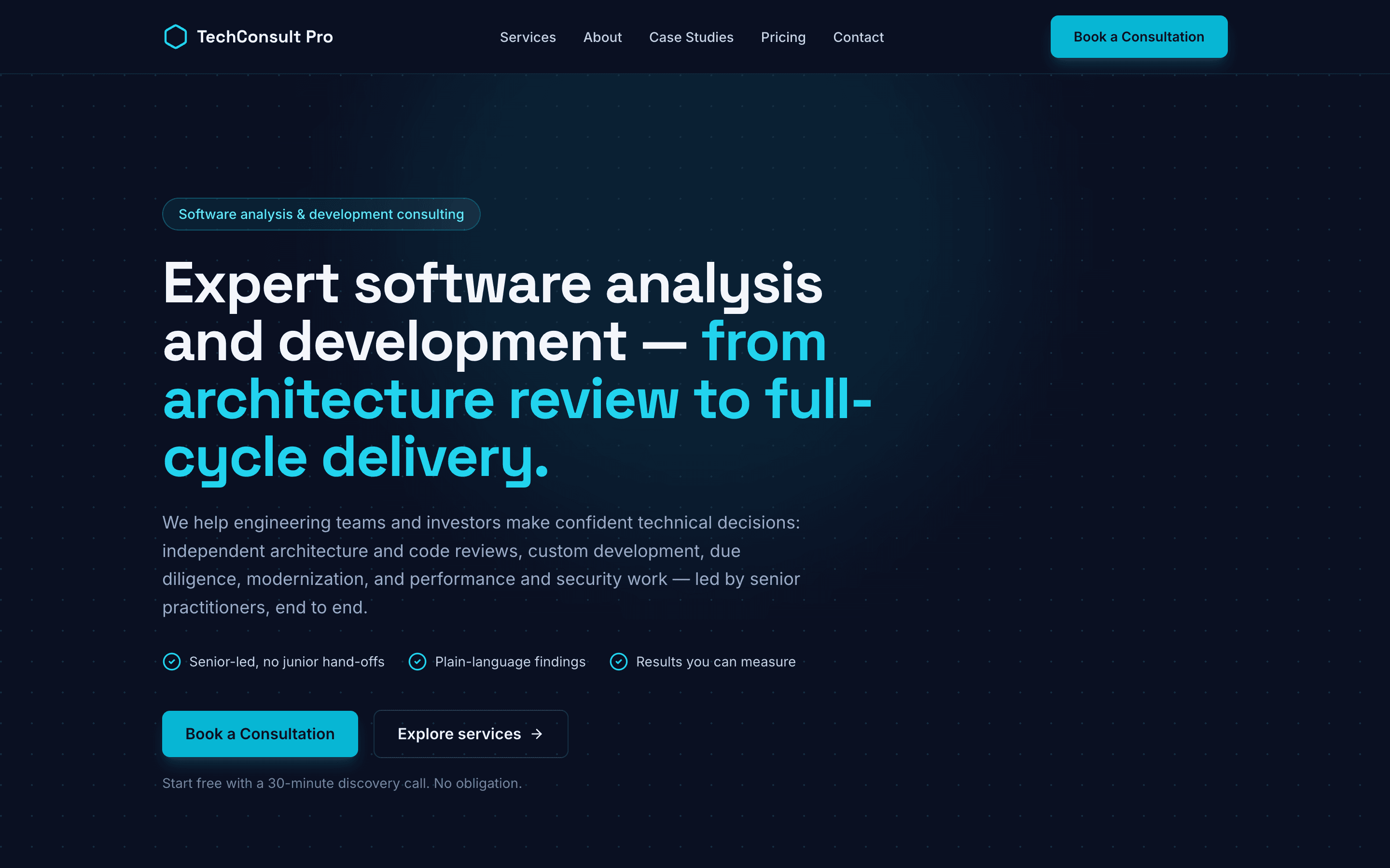 TechConsult Pro — main project image